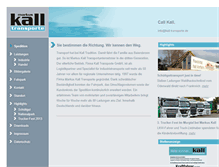 Tablet Screenshot of kall-transporte.de
